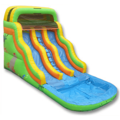 Ultimate Jumpers Waterslide 16′ DOUBLE LANE WAVY WATER SLIDE by Ultimate Jumpers W056 16′ DOUBLE LANE WAVY WATER SLIDE by Ultimate Jumpers SKU# W056