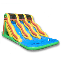 Ultimate Jumpers Waterslide 18′ TRIPLE LANE WET AND DRY WATER SLIDE by Ultimate Jumpers W095 18′ TRIPLE LANE WET AND DRY WATER SLIDE by Ultimate Jumpers SKU# W095