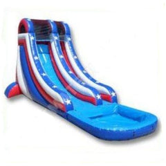Ultimate Jumpers Waterslide 20′ INFLATABLE INDEPENDENCE DAY WATER SLIDE by Ultimate Jumpers W099 20′ INFLATABLE INDEPENDENCE DAY WATER SLIDE by Ultimate Jumpers W099