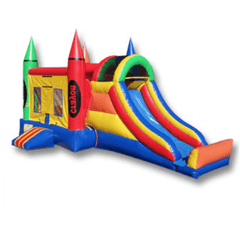 Ultimate Jumpers WET N DRY COMBOS 15' 3 IN 1 INFLATABLE CRAYON COMBO by Ultimate Jumpers C076 15' 3 IN 1 INFLATABLE CRAYON COMBO by Ultimate Jumpers SKU# C076