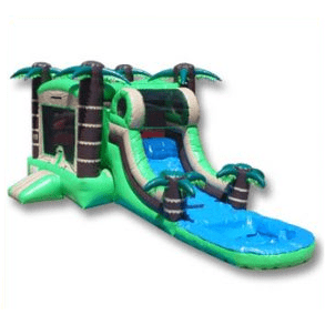 Ultimate Jumpers WET N DRY COMBOS 15' WET/DRY TROPICAL BOUNCER SLIDE COMBO by Ultimate Jumpers 15' WET/DRY TROPICAL BOUNCER SLIDE COMBO by Ultimate Jumpers SKU# C091