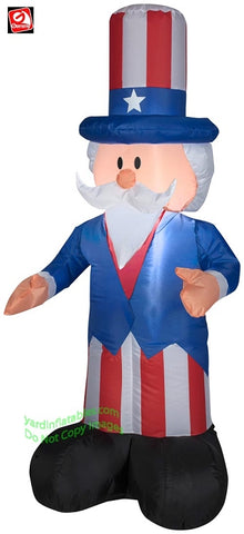 4' Patriotic Uncle Sam by Gemmy Inflatable