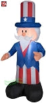 4' Gemmy Airblown Inflatable 4th of July Patriotic Uncle Sam