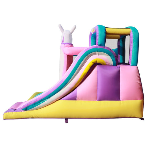 Backyard Kids Unicorn Bounce House Side View