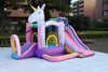 Image of Backyard Kids Unicorn Bounce House Outdoor Setup