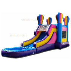 Unique World Inflatable Bouncers 15'H Balloon Bouncer Wet Dry Slide Combo by Unique World 781880230403 MC004P 15'H Balloon Bouncer Wet Dry Slide Combo by Unique World SKU# MC004P