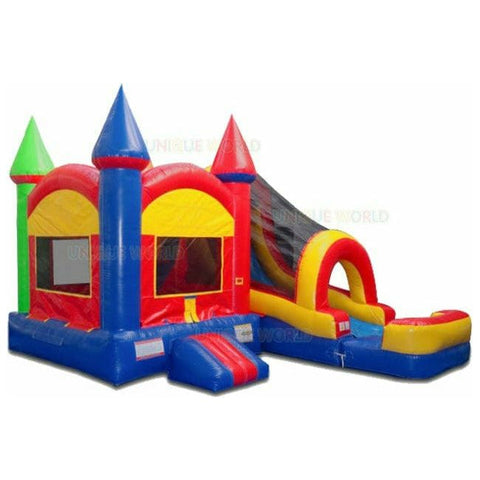 Unique World Inflatable Bouncers 15'H Castle Dry Slide Combo Moon Jump by Unique World 15'H Castle Dry Slide Combo Moon Jump SKU# 3022D/ 3022D-POOL