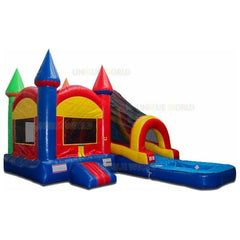 15'H Castle Wet Dry Slide Combo by Unique World