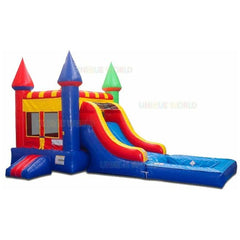 Unique World Inflatable Bouncers 15'H Compact Rainbow Castle Jumper with Pool by Unique World 781880230021 MC003P 15'H Compact Rainbow Castle Jumper with Pool Unique World  SKU MC003P