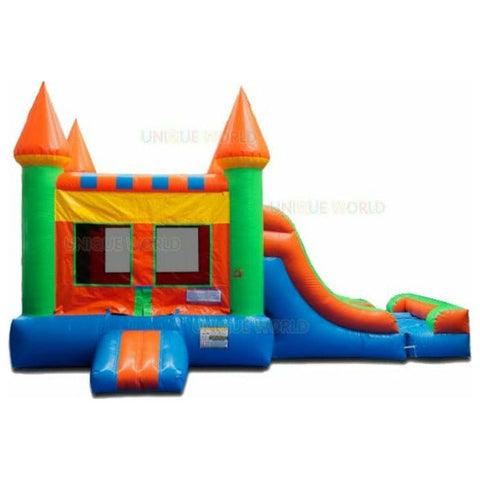 Unique World Inflatable Bouncers 15'H Double Lane Slide Castle Combo by Unique World 15'H Double Lane Slide Castle Combo by Unique World SKU# 3078D/ 3078D-POOL