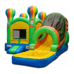 15'H Hot Air Balloon Bouncer Slide Combo With Detachable Pool And Stopper by Unique World