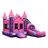 Image of Unique World Inflatable Bouncers 15'H Pink And Purple Castle Combo With Slide by Unique World 15'H Pink And Purple Castle Combo With Slide by Unique World SKU# 3042D/ 3042D-POOL