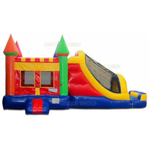 Unique World Inflatable Bouncers 15'H Rainbow Castle Moonwalk Slide Combo by Unique World 15'H Rainbow Castle Moonwalk Slide Combo by Unique World SKU# 3001D