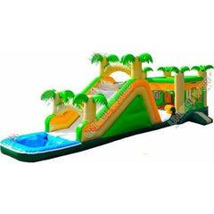 15'H Tropical Bounce House Water Slide And Pool Combo by Unique World SKU 3046P