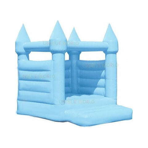 Unique World Inflatable Bouncers Pastel Light Blue 14' Wedding Bounce House by Unique World 781880277842 1205-PLB 14' Wedding Bounce House by Unique World SKU# 1205