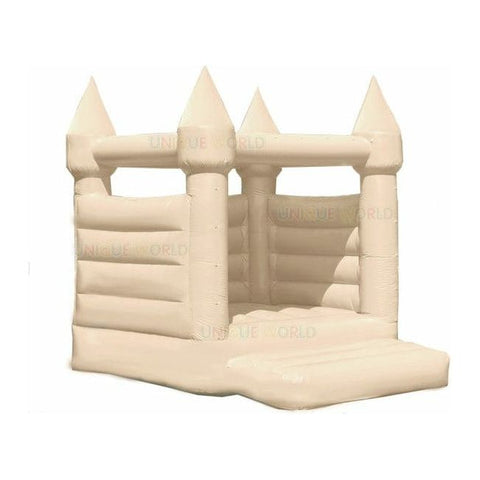 Unique World Inflatable Bouncers Pastel Tan 14' Wedding Bounce House by Unique World 781880278108 1205-PTN 14' Wedding Bounce House by Unique World SKU# 1205