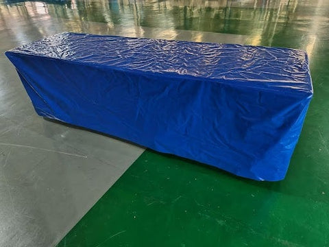 Vinyl 8' Banquet Table Cover, Solid Blue