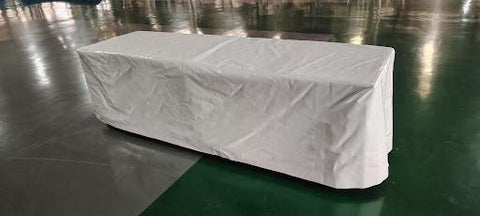 Vinyl 8' Banquet Table Cover, Solid White