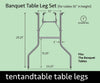 Image of Replacement Leg Set for Banquet Folding Table (2 Piece, Pair)