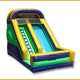 16′H Vibrant Front Load Single Lane Slide by Ultimate Jumpers