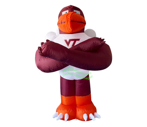 7' Air Blown Inflatable NCAA Virginia Tech HokieBird Mascot