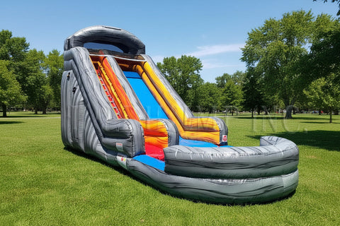 18 Foot Volcano Splash Water Slide - WS8518
