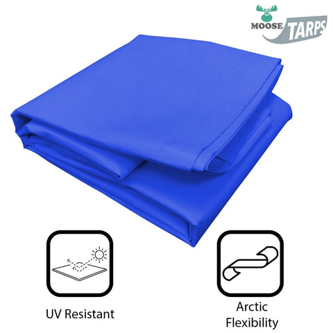 10' x 12' Heavy Duty Waterproof PVC Vinyl Tarp - Blue