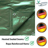 Image of 10' x 20' Heavy Duty Waterproof PVC Vinyl Tarp - Green