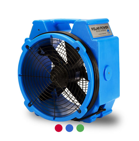 B-Air PB-X24 1/4 HP High Velocity Polar Axial Air Mover and Blower Fan: Blue
