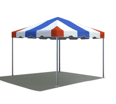 10x10 Premium West Coast Frame Party Tent - Red White and Blue Canopy Tent