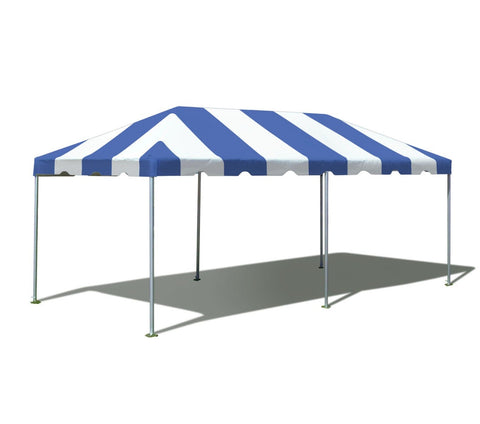 10' x 20' Premium West Coast Frame Party Tent - Blue and White