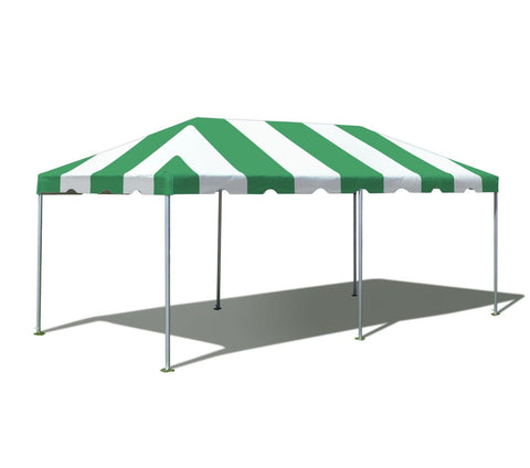 10' x 20' Premium West Coast Frame Party Tent - Green and White