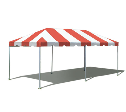 10' x 20' Premium West Coast Frame Party Tent - Red and White