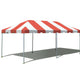 10' x 20' Premium West Coast Frame Party Tent - Red and White