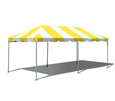 10' x 20' Premium West Coast Frame Party Tent - Yellow and White