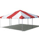 20' x 20' Premium West Coast Frame Party Tent - Red and White