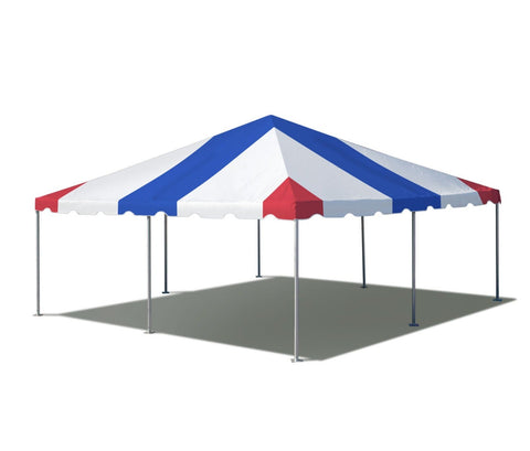 20' x 20' Premium West Coast Frame Party Tent - Red, White, and Blue