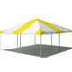 20' x 20' Premium West Coast Frame Party Tent - Yellow and White