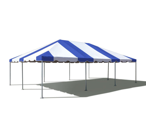 20' x 30' Premium West Coast Frame Party Tent - Blue and White