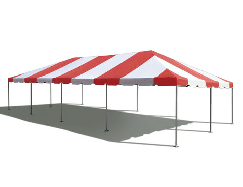 20' x 40' Premium West Coast Frame Party Tent - Red and White