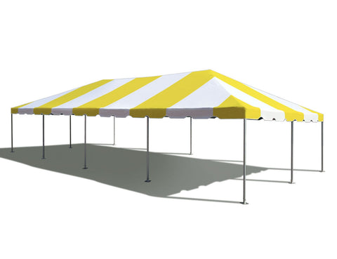 20' x 40' Premium West Coast Frame Party Tent - Yellow and White