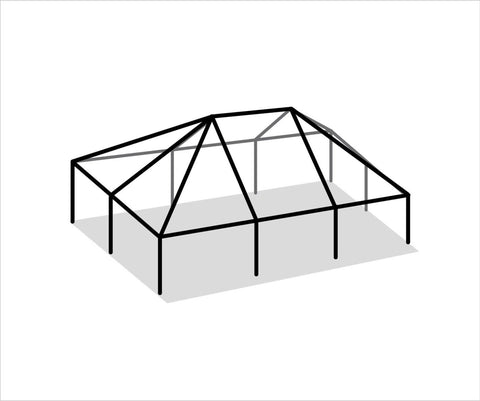 30' x 45' Replacement West Coast Tent Frame Only, Single Tube