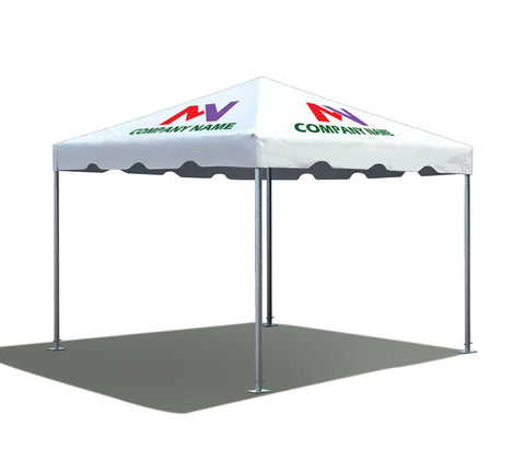 10x10 Premium West Coast Frame Party Tent, White (Custom Printing)