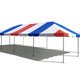 20' x 40' Premium West Coast Frame Party Tent - Red, White and Blue Translucent Top
