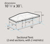 Image of 10' x 30' Premium Single Tube West Coast Frame Canopy Tent, Sectional