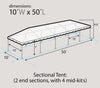 Image of 10' x 50' Premium Single Tube West Coast Frame Canopy Tent, Sectional