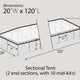 20' x 120' Premium Single Tube West Coast Frame Party Tent, Sectional