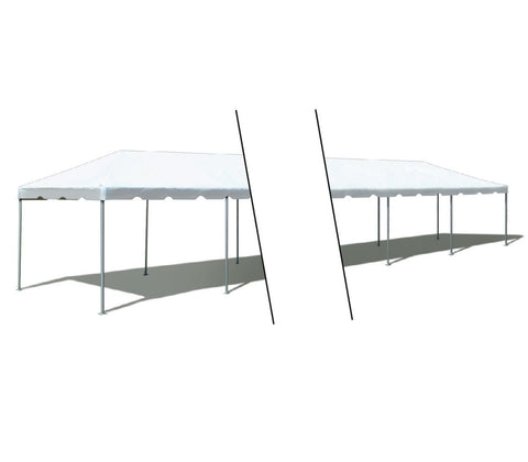 10' x 90' Premium Single Tube West Coast Frame Canopy Tent, Sectional