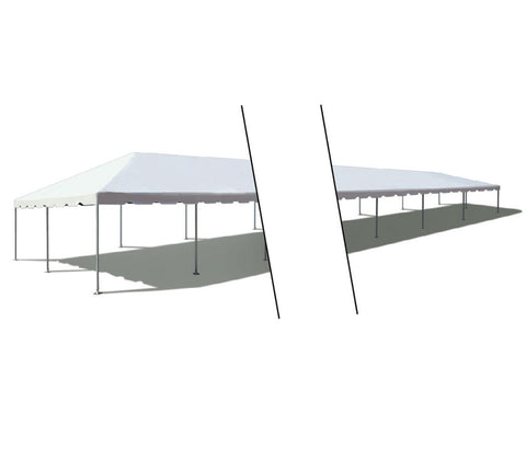 20' x 100' Premium Single Tube West Coast Frame Party Tent, Sectional