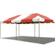 10' x 10' PVC Weekender West Coast Frame Party Tent - Red by Party Tents